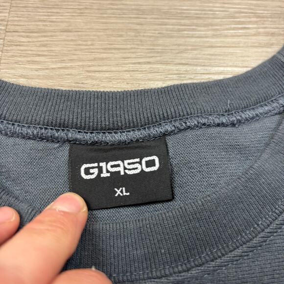 Rare Gallery 1950 G1950 Button Snap Short Sleeve Sweatshirt Men's XL - Picture 5 of 9